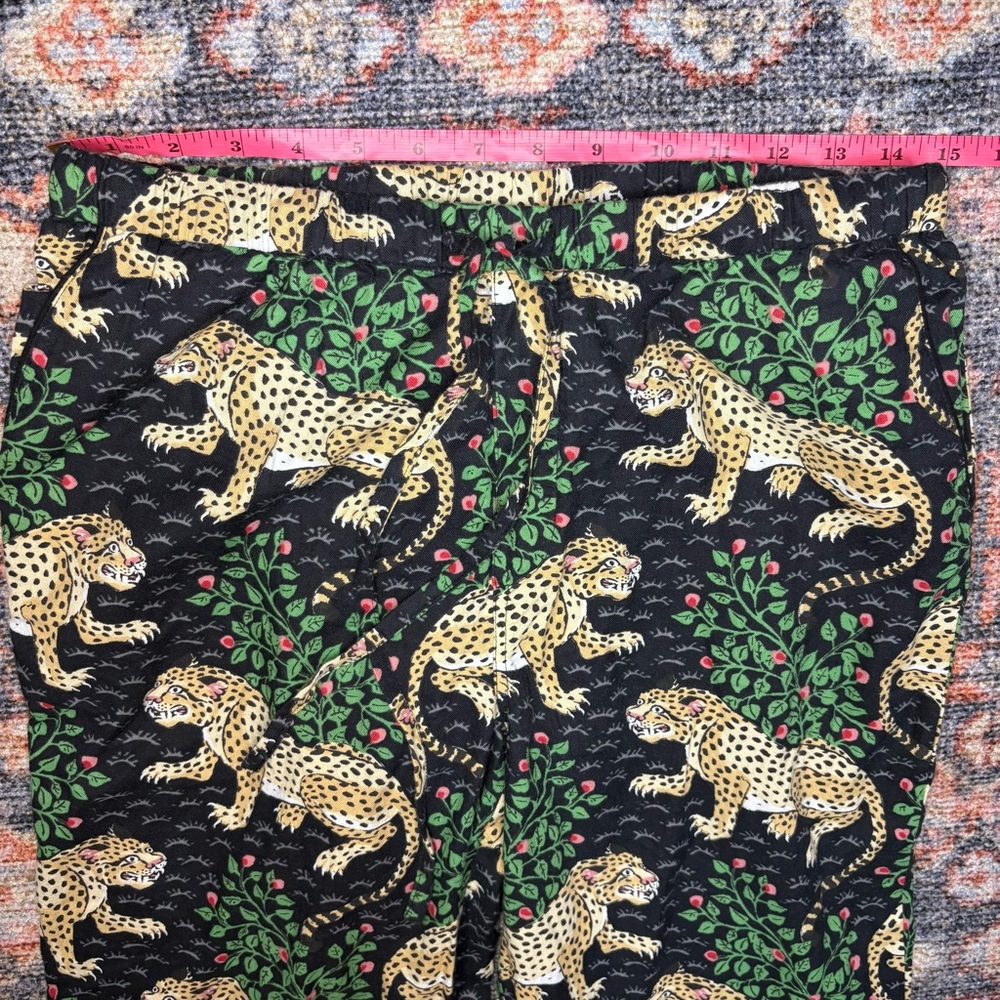 Printfresh Black and Cream Leopard Print Pants - Picture 11 of 13